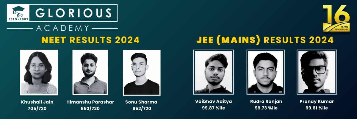 Glorious Academy JEE (MAINS) & NEET 2024 - Toppers